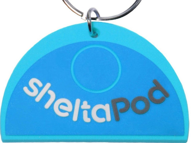 SheltaPod keyring blue