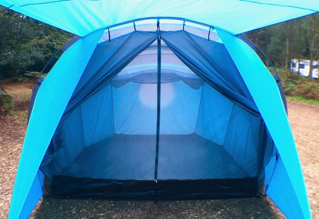 SheltaPod inner tent. An awning that works with any vehicle from SUVs, vans and jeeps to caravans, campers, campervans and motorhomes. It can be used as a sun canopy, half dome, 4 person tent and driveaway awning. A family tent for camping, small pack size and lightweight